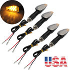 738759982727 Unbranded Motorcycle Amber Led Turn Signal Indicators Light