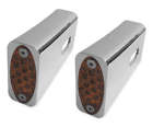 909106 Performance Fender Strut Marker Light Amber Led Chrome