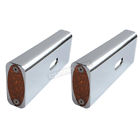 909108 Chrome Billet Rear Amber Led Fender Strut Marker Lights