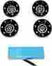 96-11 Btr-kit-1b Custom Dynamics Led Black Bullet Turn Signal Kit Harley Dyna Softail Xl