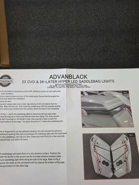 Advan Black 121sbllnb-r Advanblack23 Cvo And 24-later Hyper Led Saddlebag Lights