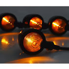Aegarage86e937 Motorcycle Black Bullet Turn Signal Indicator Amber Light Universal