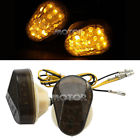 Agr00419 Tsif Amber Smoke Led Flush Mount Turn Signal Light For