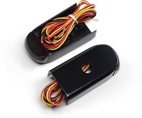 Alloy Art Ssl-lg-3b Strut Mount Led Lights Red Lens Anodized Black Finish Chrome