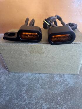 Alpha Moto Amac-0001b Led Mini Blinker Lights Fits Most Harley Sportster Models