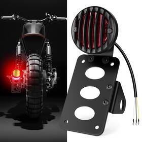 Amazicha 4333006143 1 Inch Motorcycle Led Tail Brake Light With Bracket Ip67 Waterproof Mot