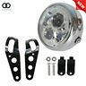 Apo172416 Autoooparts Motorcycle Universal Led Headlight With Bracket For Cafe Racer