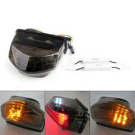 Areyourshop Tl-376-smoke Integrated Led Taillight Turn Signals For Kawasaki Zr7s Zx6r/9r/900 Zzr600 Sk Ey