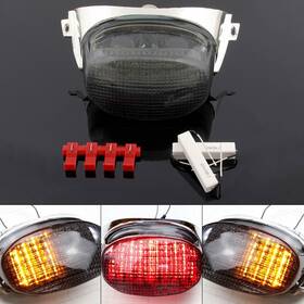 Areyourshop Tl-424-smoke Led Taillight Turn Signals For Suzuki Gsxr600 97-00 Gsxr750 Gsxr1100 Sk Ey