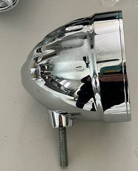 Arlen Ness 08-306 4 1/2 Inch Chrome Headwinds Mariah Grooved Spotlight