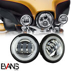 Aus-hdwh4.5infoglight-dec Turbosii Inch Write Led Bulbs Spot Passing Fog Lights Harley