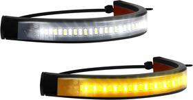Auxito 445041697605 White/amber Switchback Led Fork Turn Signal Drl Light Strips For Motorcycle 2x