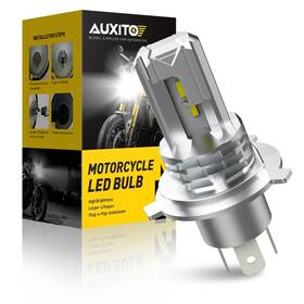 Auxito 782890729154 H4 Led Headlight Bulbs Universal For Motorcycle 12000lm White 6000k New B