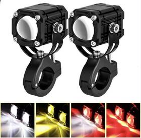 Auxito 8738388392 Lus Led Headlight In 5 Colors Red White Yellow Light 12v For Motocicle