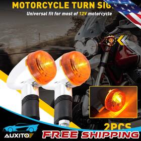 Auxito Eoq-zxd-46541 For Honda Shadow Vt 1100 Vtx 1800 C Motorcycle Turn Cr125r Signal Light Chrome 2