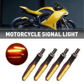 Auxito Eoq-zxd-68414 Waterproof Motorcycle Led Turn Signals Lamps Amber Brake Lights Universal