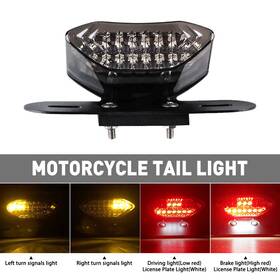 Auxito Mtc-wd-bt001-eae Motorcycle Led Turn Signals Brake Light License Plate Integrated Tail Eae