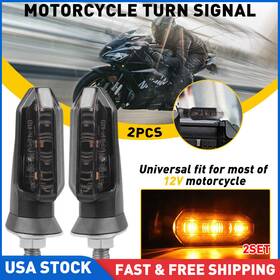 Auxito Mtc-zxd-056 4x Motorcycle Led Turn Signals Blinker Light Indicator Universal Mini Lamp Smoke