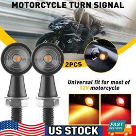 Auxito Mtc-zxd-201 2pack Led Motorcycle Tail Light Bullet Brake Blinker Turn Signal Lamp Amber Red