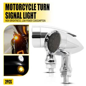 Mtc-zxd-2501c Auxito For Honda Shadow Vlx 600 Vt600c Chrome Motorcycle Led Blinker Turn Signals Light