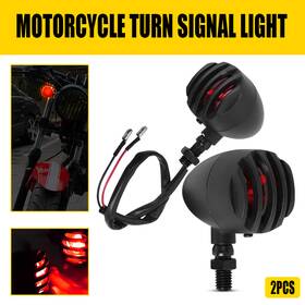Auxito Mtc-zxd-2504r2-ej 2x Motorcycle Turn Signal For Light Honda Yamaha Suzuki Kawasaki Red Universal