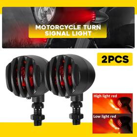 Auxito Mtc-zxd-2504r3 Motorcycle Led Bullet Red Brake Blinker Turn Signal Tail Light For Harley Honda