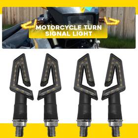 Auxito Mtc-zxd-2506 4pcs Motorcycle Led Turn Signals Indicators Amber For Suzuki Drz400 Dr350 Dr650