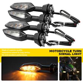 Mtc-zxd-klr650-09-18tm Auxito 4pcs Clearamber Turn Signal Light Fit Kawasaki Z125/250/300 Z650 Z750 Z900/1000