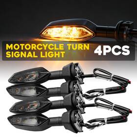 Auxito Mtc-zxd-klr650-09-18yx Smoke Amber Led Turn Signal Tail Indicators 4pcs For Kawasaki Z 750r 2011-2012