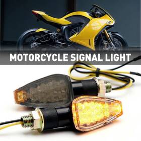 Auxito Mtc-zxd-z0122-2-eoo 3000k Led Motorcycle Bike Turn Signals Indicator Blinker Lights Amber Smoked Diy