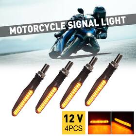 Auxito Mtc-zxd-z0194-4-eak Universal Motorcycle Led Amber Turn Bike Signal Indicators Blinker Light 12v 4pc