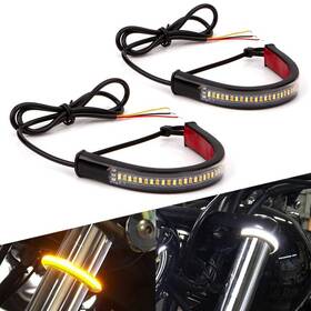 Auxito Ww20029-eog 2x Switchback With A Led Turn Signal Drl Daytime Running Light For Motorcycle Strip