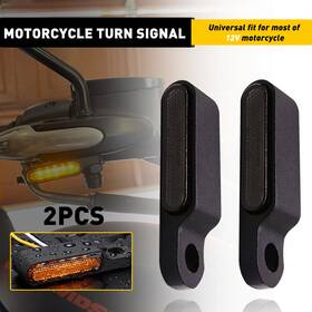 Auxito Wwd-kkk-76521 Universal Motorcycle Led Turn Lights Signal Black Flowing White Amber Waterproof