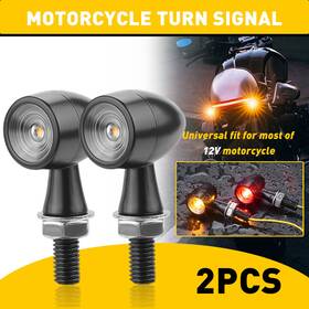 Auxito Wwd-mtc-38413 12v Motorcycle Led Bullet Turn Signal Brake Light Blinker Fits Bobber Cafe Racer