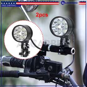 Azcarbro 710422708667 2pcs Motorcycle Led Headlight Spot Light New For Forklift Train Boat Bus