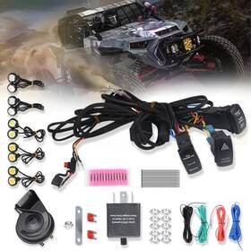 Beatto 604220595096 Utv Turn Signal Kit With 110d Horn Atv Universal Street Legal Wit