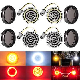 Benlari 714565803142 1157 Led Turn Signals Front Rear 1156 Lights White Amber And Red