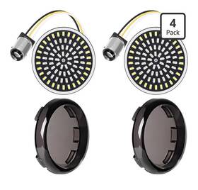 Benlari B0f47qzmqt 2inch Front Turn Signals 81 Leds 1157 With 2 Smoked Lens