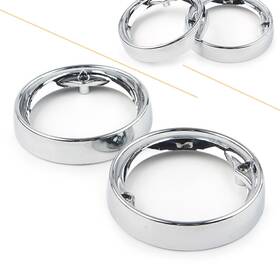 Bfyaccountusa 211110277477 Deep Dish Turn Signal Bezels For Harley Road King Flhr Flh/t Fltr Chrome Usa