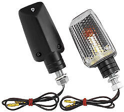 Bike Master Universal Mini Stalk Marker Light Kit Motorcycle Lighting Black Clear