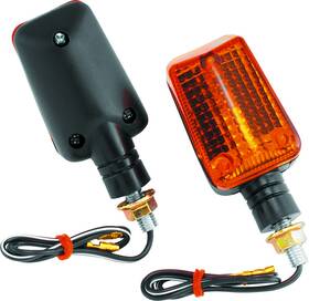 Bikemaster 268038 Fits Universal Ministalk Marker Light - Black/amber