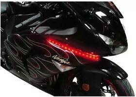 Biketek Led08r Open Box Led Glow Light Strip Red Custom Lights Motorcycle Auto