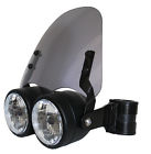 Black Shield 43mm Brackets Light Dual 41 4 Smoked Headlight 5in - Motorcycle