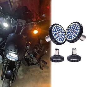 Bms Bms-uscb13016aa 2x Amber Led Brake Turn Signal Blinker Light 1157 Bulb For Harley Davidson Fxbb