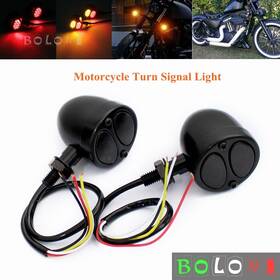 Bolonimotorsports Us-tsl-515-bkrd Led Running Brake Turn Signal Light For Harley Bobber Chopper Dyna Sportster