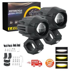 Braveway 061904698 2x Led Headlight Driving Work Fog Spot Light Pod White Yellow Suv Atv Utv 3 Inch