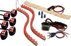 Buztronics Street Fx 1044659 Proflex Kit - Red Leds Black Motorcycle Atv/utv Bike