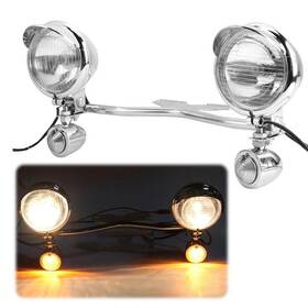 Camt Cvg01945 Passing Signals Spot Light Bar For Honda Vt Vf Shadow Spirit Deluxe 600 750 1100