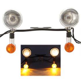 Camt Cvg04215 Passing Turn Signal Light Bar For Harley Dyna Sportster Softail