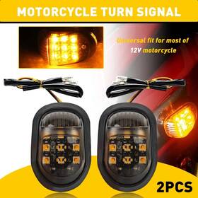 Carcomponentmarted Mp-af/tsl-014 2x Flush Mount Motorcycle Turn Signal Indicator Light Amber For Suzuki Honda X